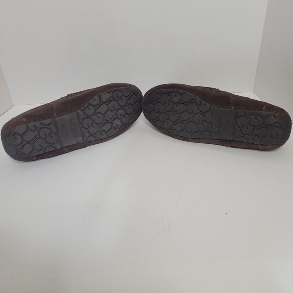 Ugg suede slipper loafers men size 10 brown - Picture 6 of 10